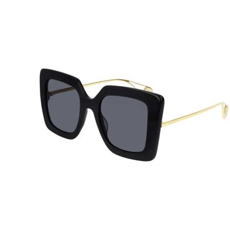 gucci gg0435s sunglasses|Gucci Square/Rectangle Sunglasses Black Gold Grey Luxury .